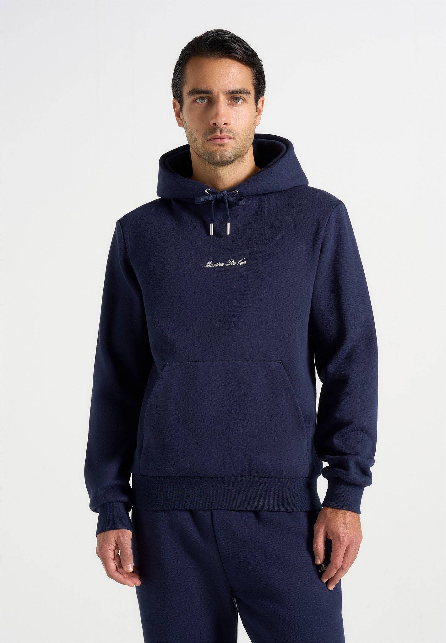 Gustave - Signature Regular Fitted Hoodie - Navy 