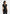 Linda - Tailored Wide Shoulder Cinched Waistcoat - Black