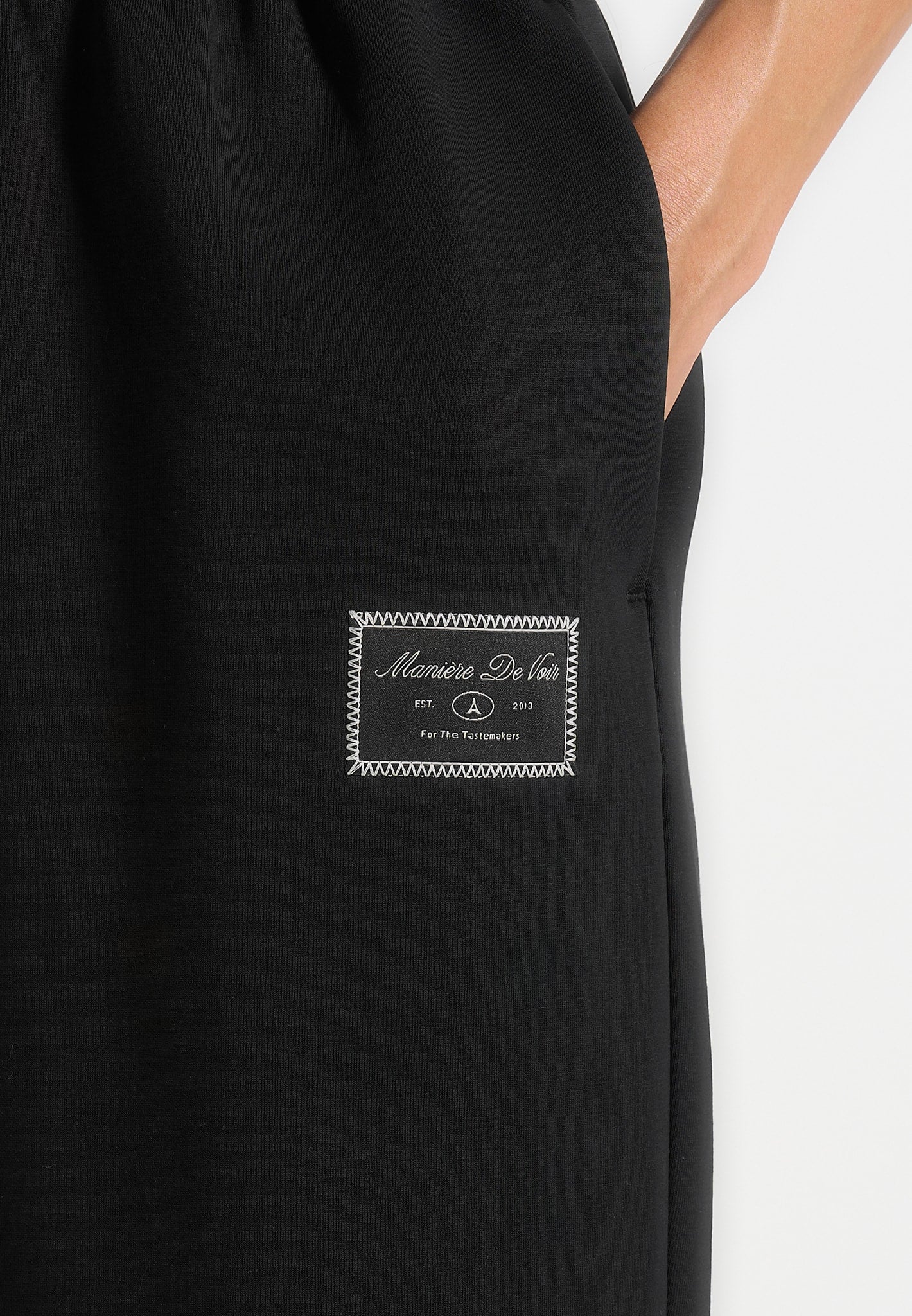 Avery - Unisex Neoprene Relaxed fit Joggers - Black