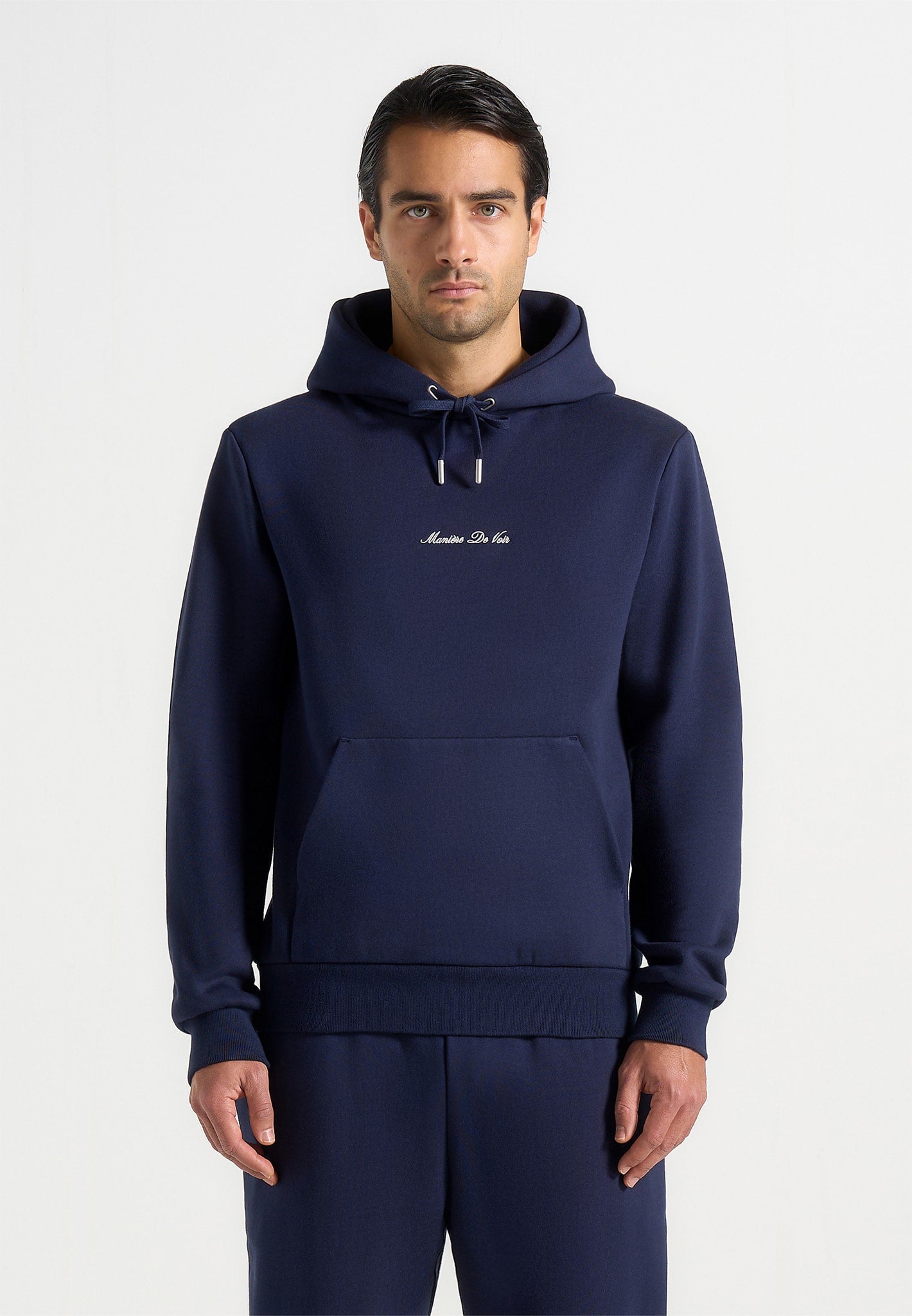 Gustave - Signature Regular Fitted Hoodie - Navy