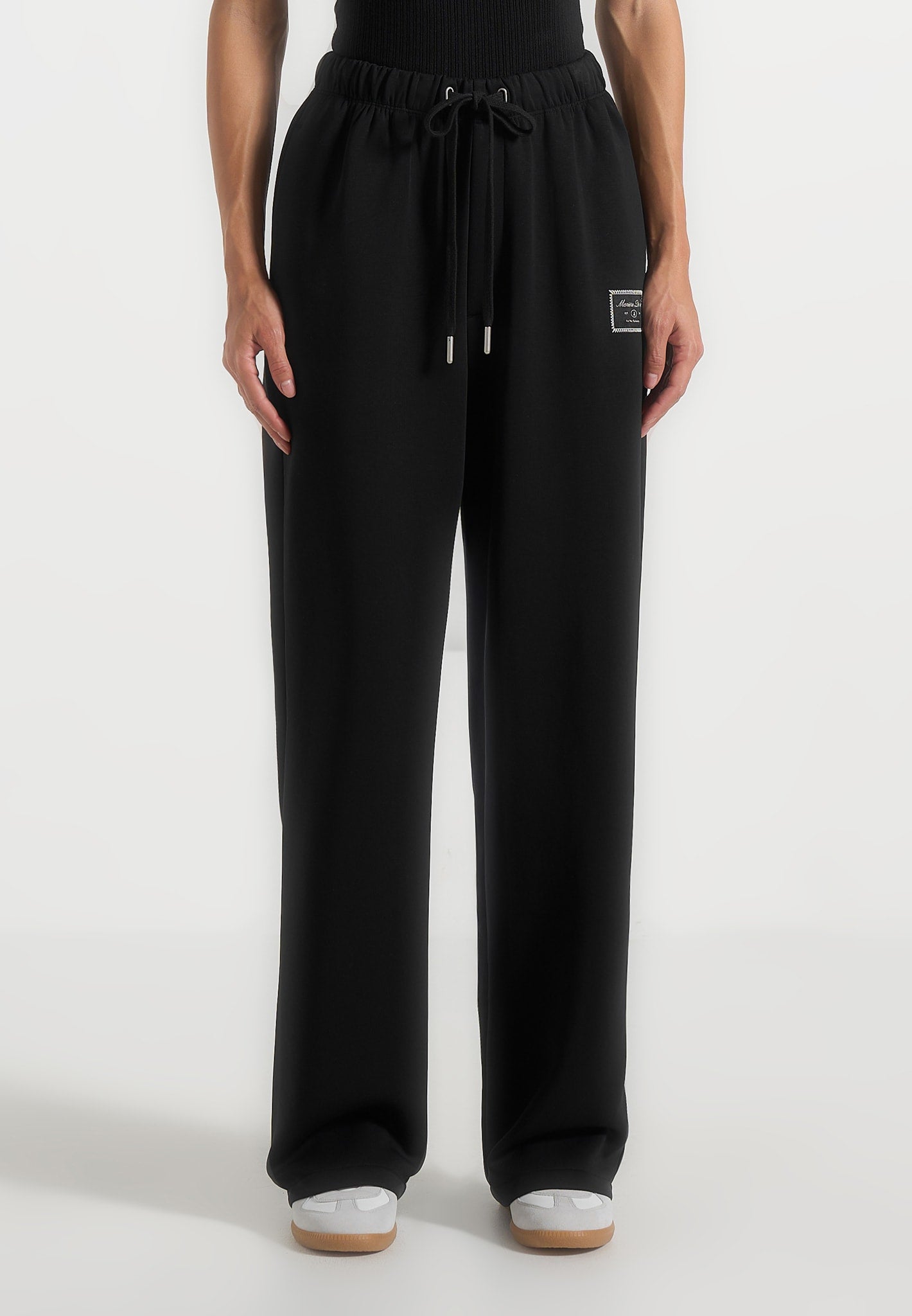 Avery - Unisex Neoprene Relaxed fit Joggers - Black