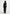 Esma - Suede Asymmetric Coat with Cinch Belt - Black