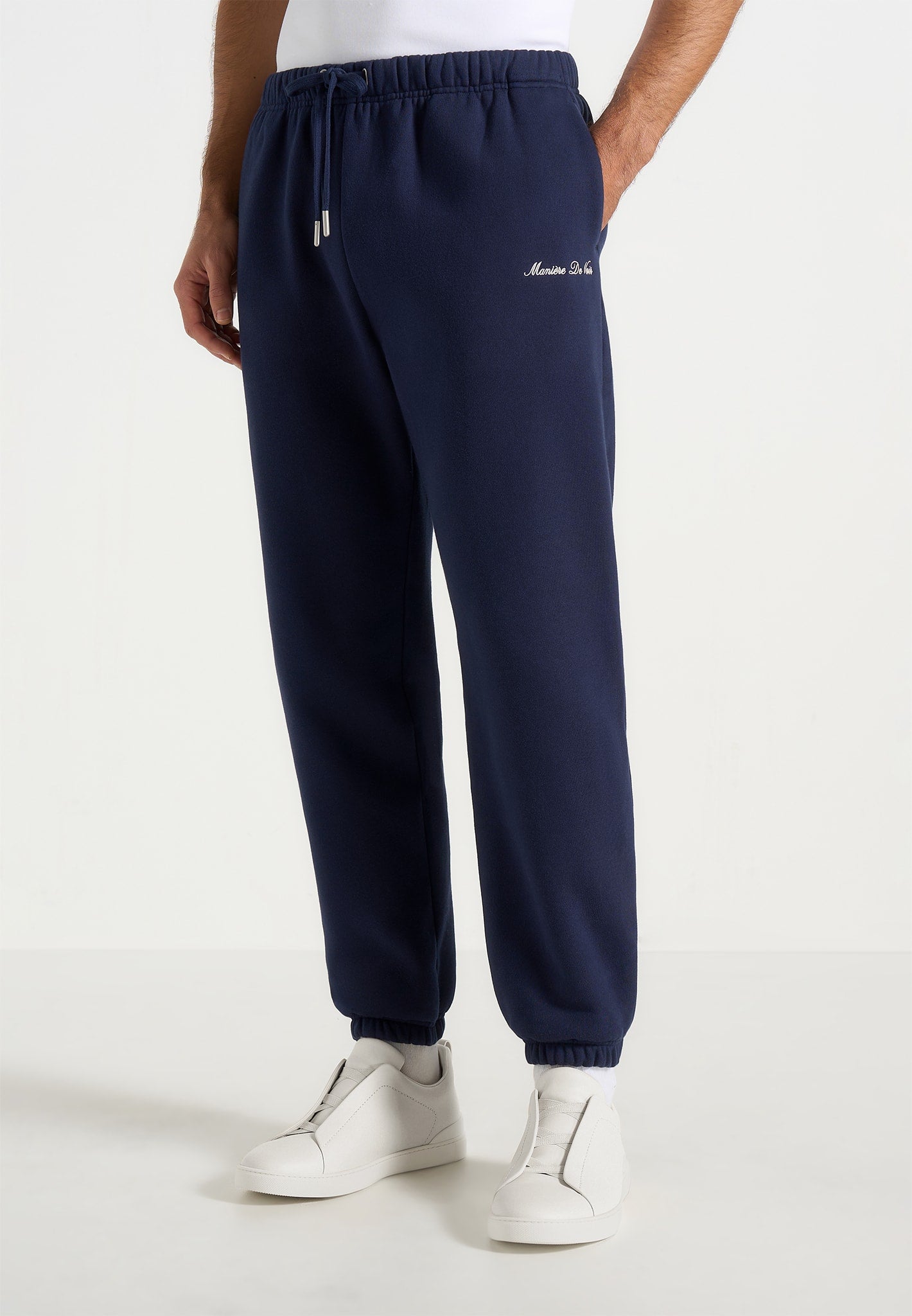 Alistair - Signature Regular Fit Cuffed Joggers - Navy 