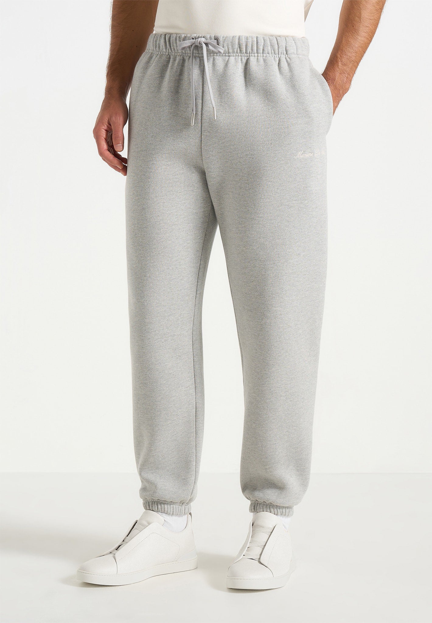 Alistair - Signature Regular Fit Cuffed Joggers - Marl Grey 