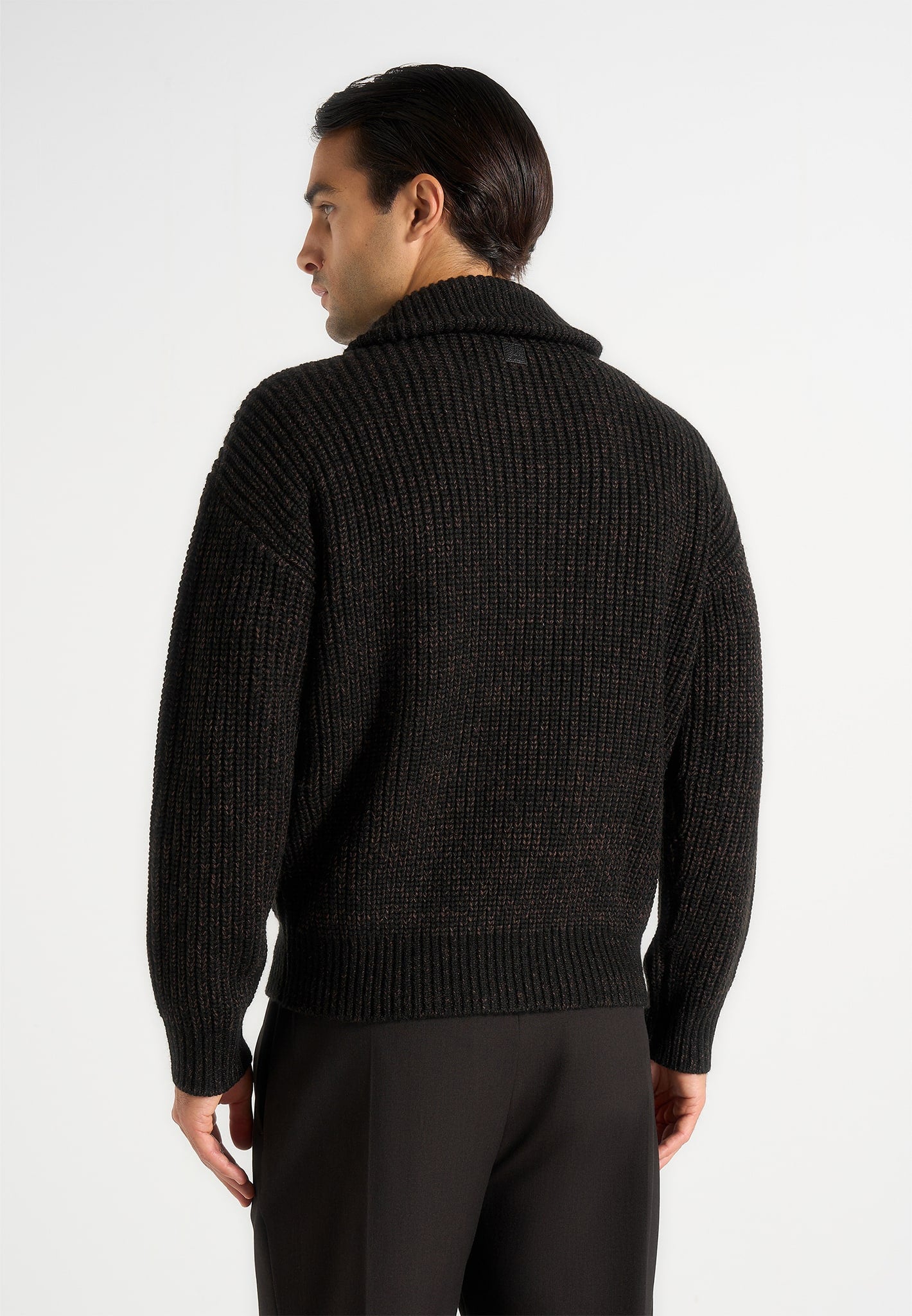 jamie-unisex-speckled-zip-through-jacket-black
