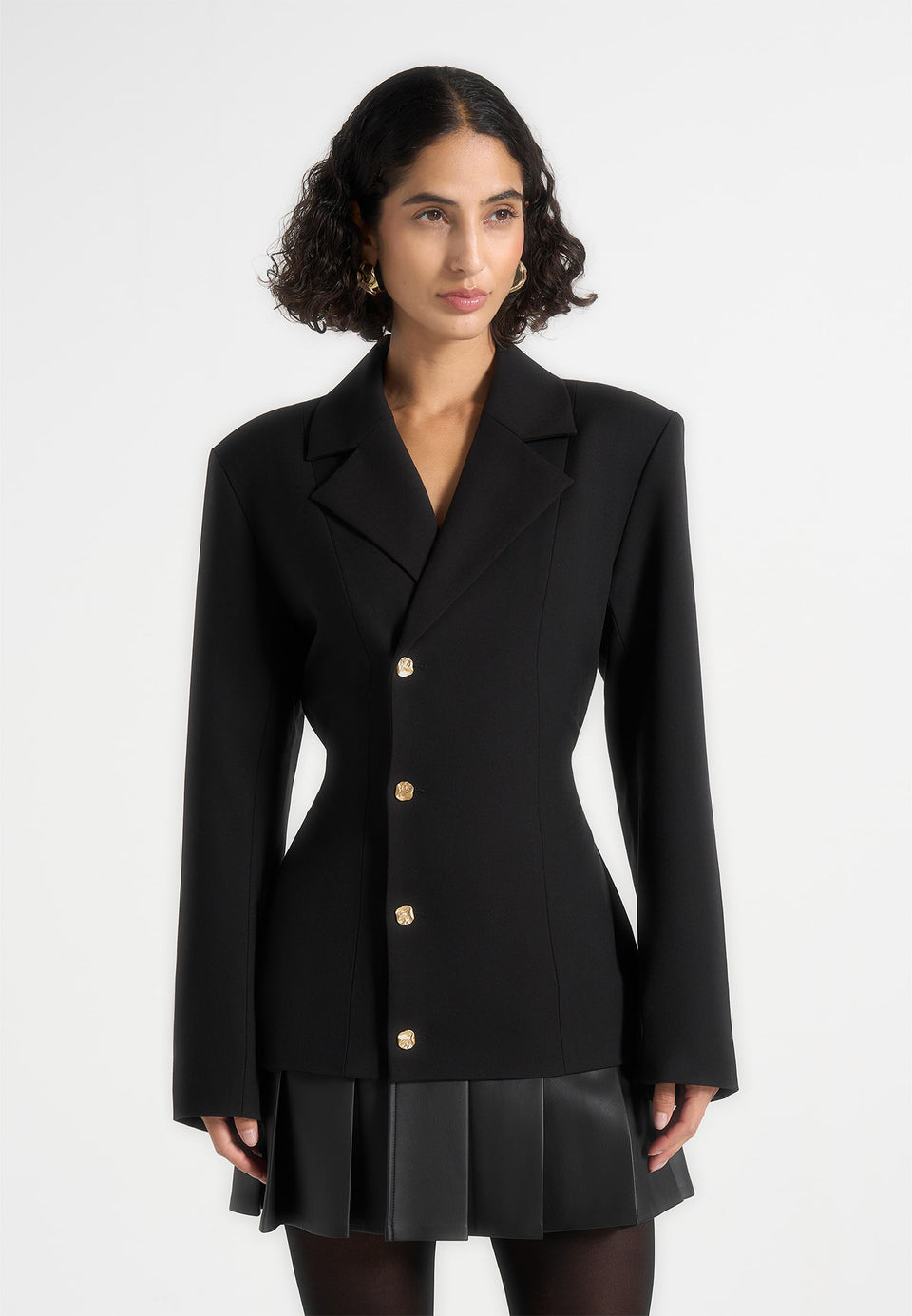 nicole-tailored-cinch-blazer-dress-with-pleats-black