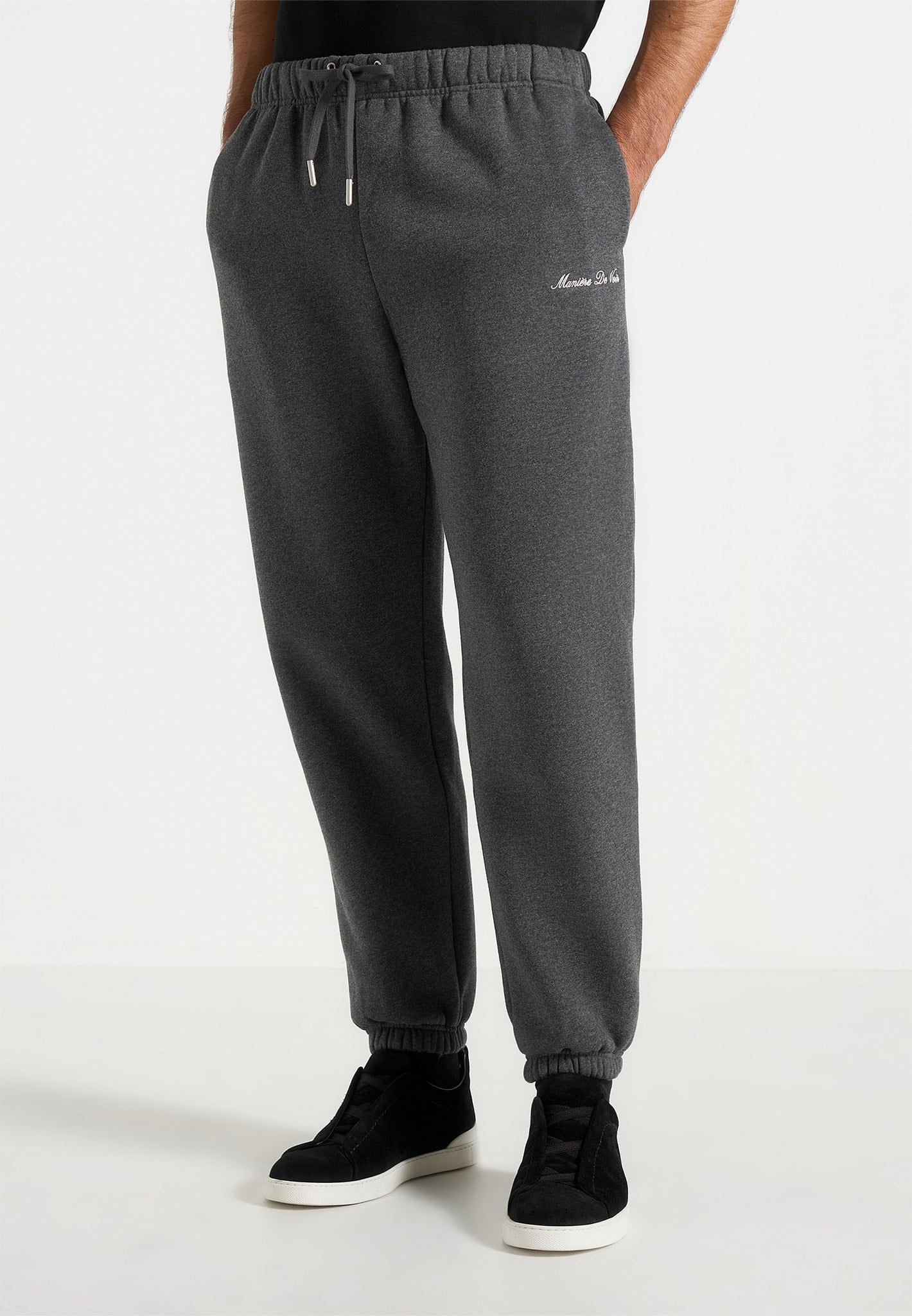 Alistair - Signature Regular Fit Cuffed Joggers - Charcoal Grey 