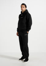 JS005 - Signature Regular Fit Cuffed Joggers - Black