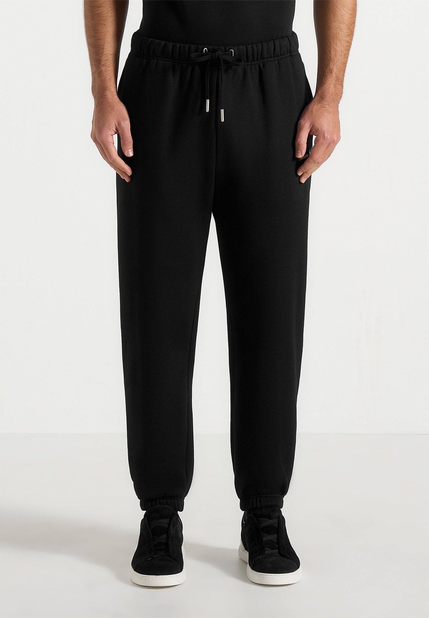 Alistair - Signature Regular Fit Cuffed Joggers - Black