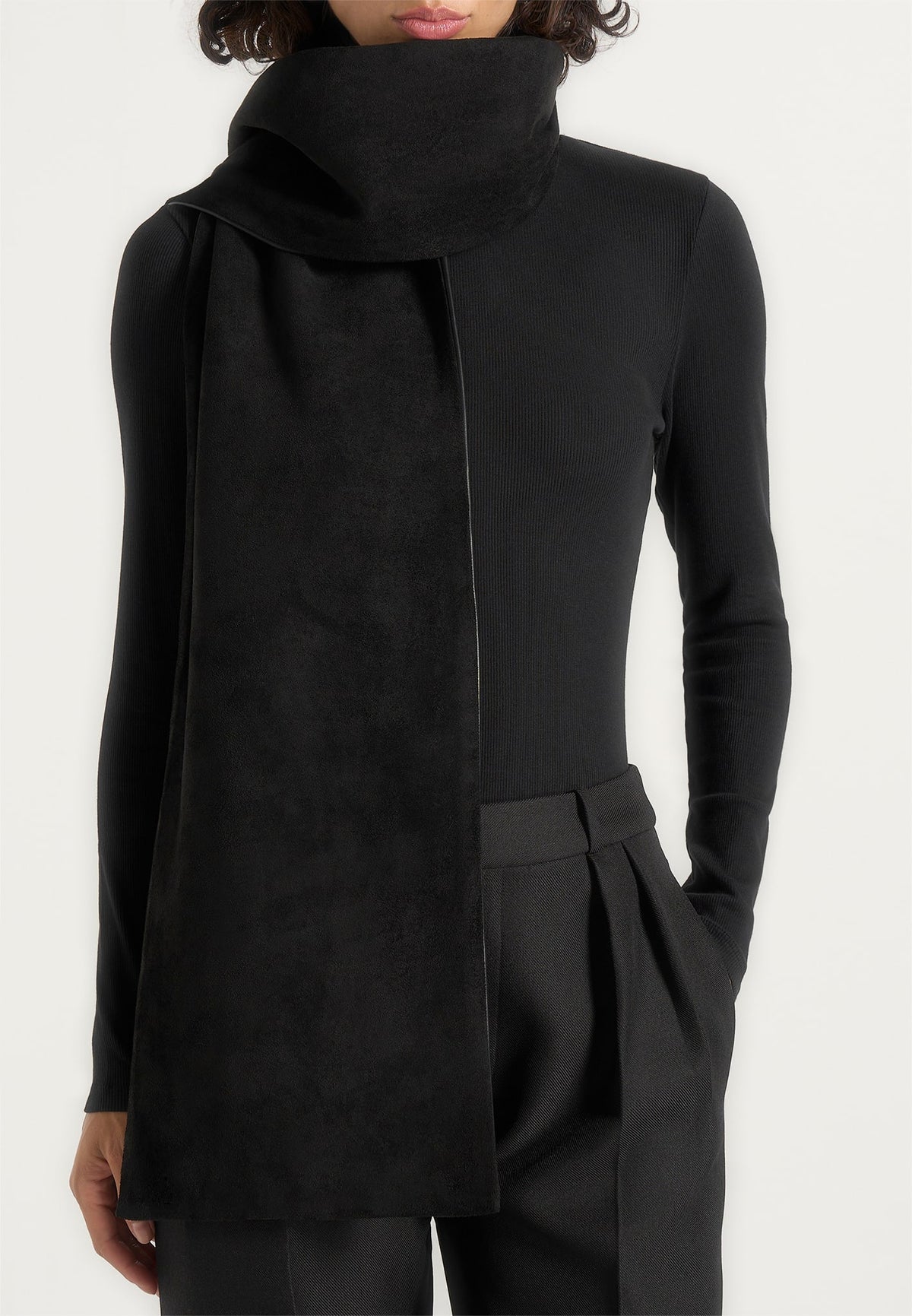 melia-reversible-leather-suede-scarf-black