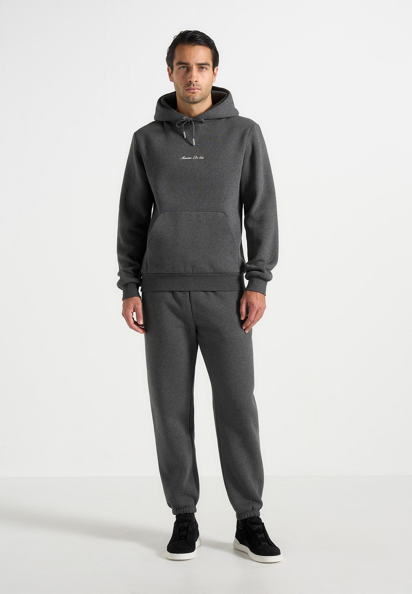 Gustave - Signature Regular Fitted Hoodie - Charcoal Grey 