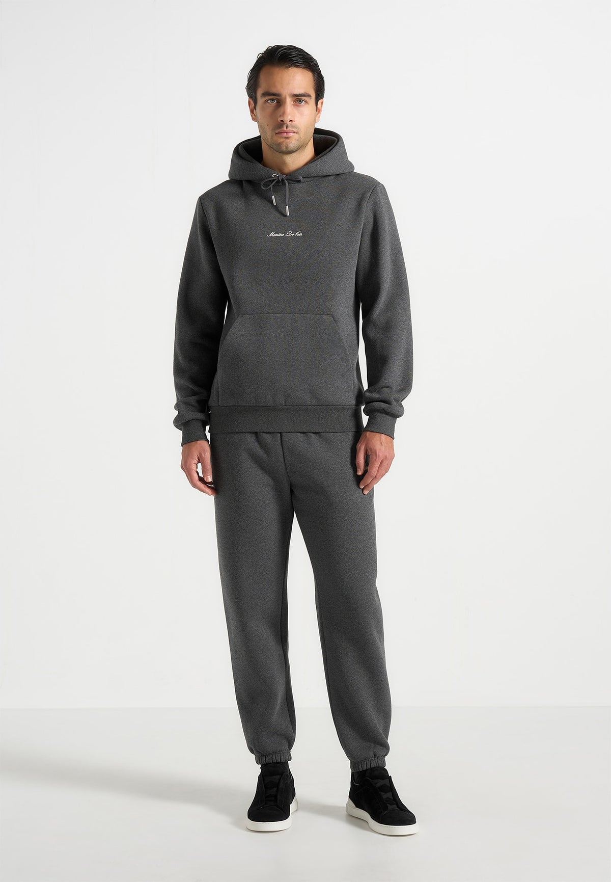JS004 - Signature Regular Fit Hoodie - Charcoal Grey