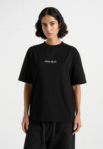 Ari - Unisex Signature Relaxed Fit Cotton T-Shirt - Black