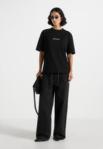 Ari - Unisex Signature Relaxed Fit Cotton T-Shirt - Black