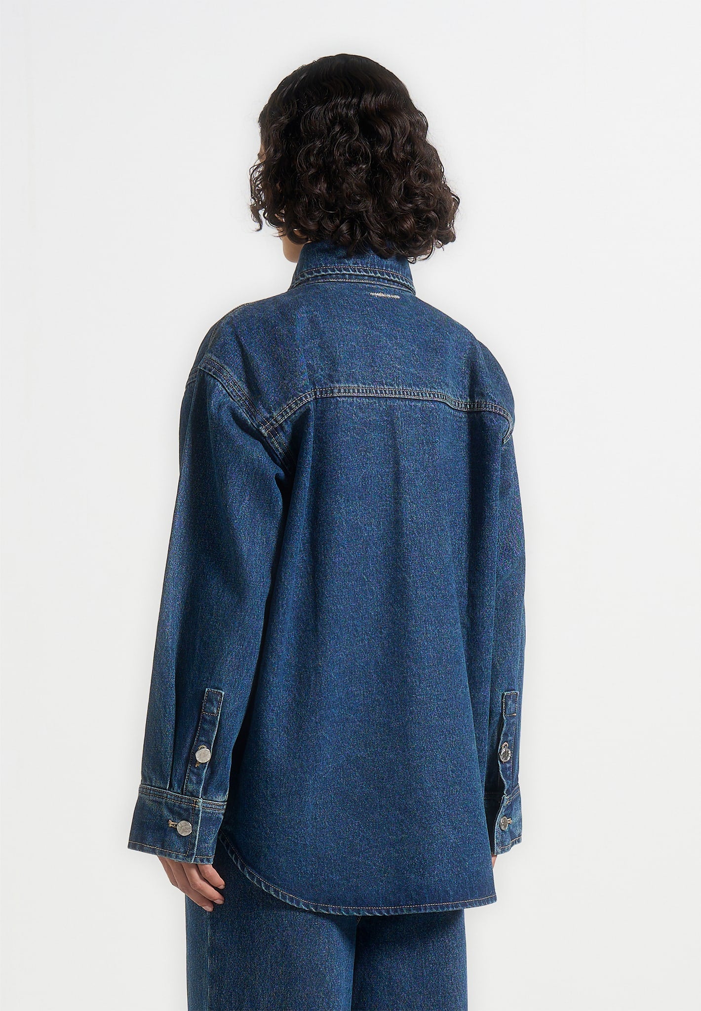 Joy - Denim Oversized Shirt - Indigo