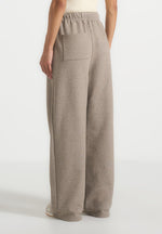 JS003 - Unisex Signature Wide Leg Joggers - Taupe