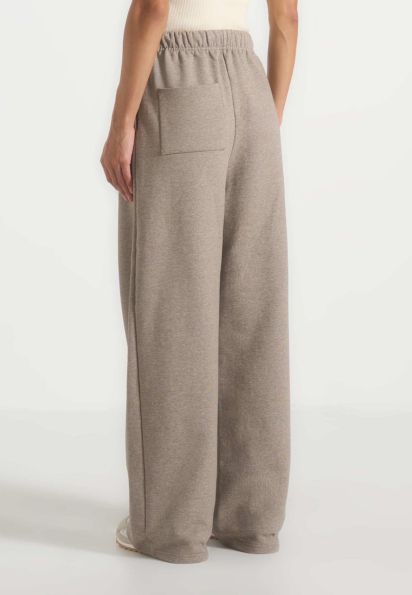Taylor - Unisex Signature Wide Leg Joggers - Taupe