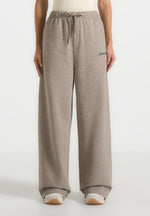 Taylor - Unisex Signature Wide Leg Joggers - Taupe