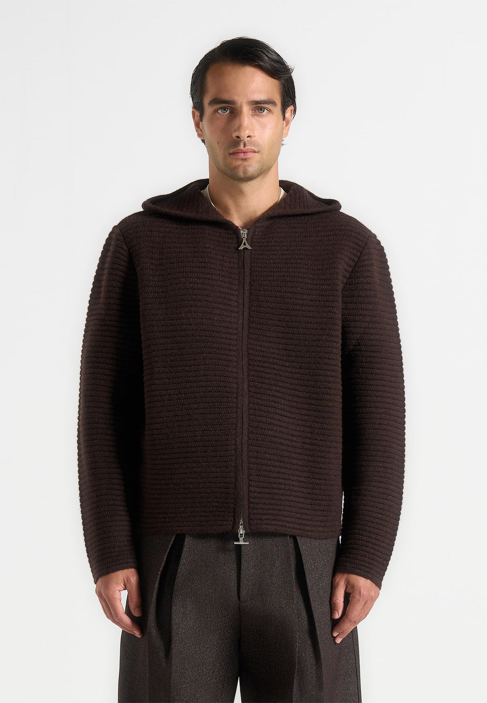 eden-unisex-ribbed-knit-zip-up-hoodie-brown