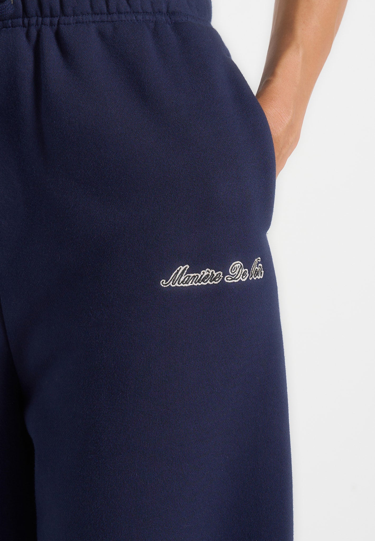 JS003 - Unisex Signature Wide Leg Joggers - Navy