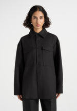 Joy - Tailored Oversized Shirt - Black