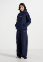 JS003 - Unisex Signature Wide Leg Joggers - Navy