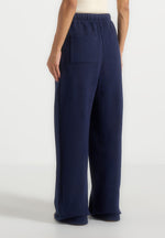 JS003 - Unisex Signature Wide Leg Joggers - Navy