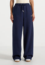 JS003 - Unisex Signature Wide Leg Joggers - Navy