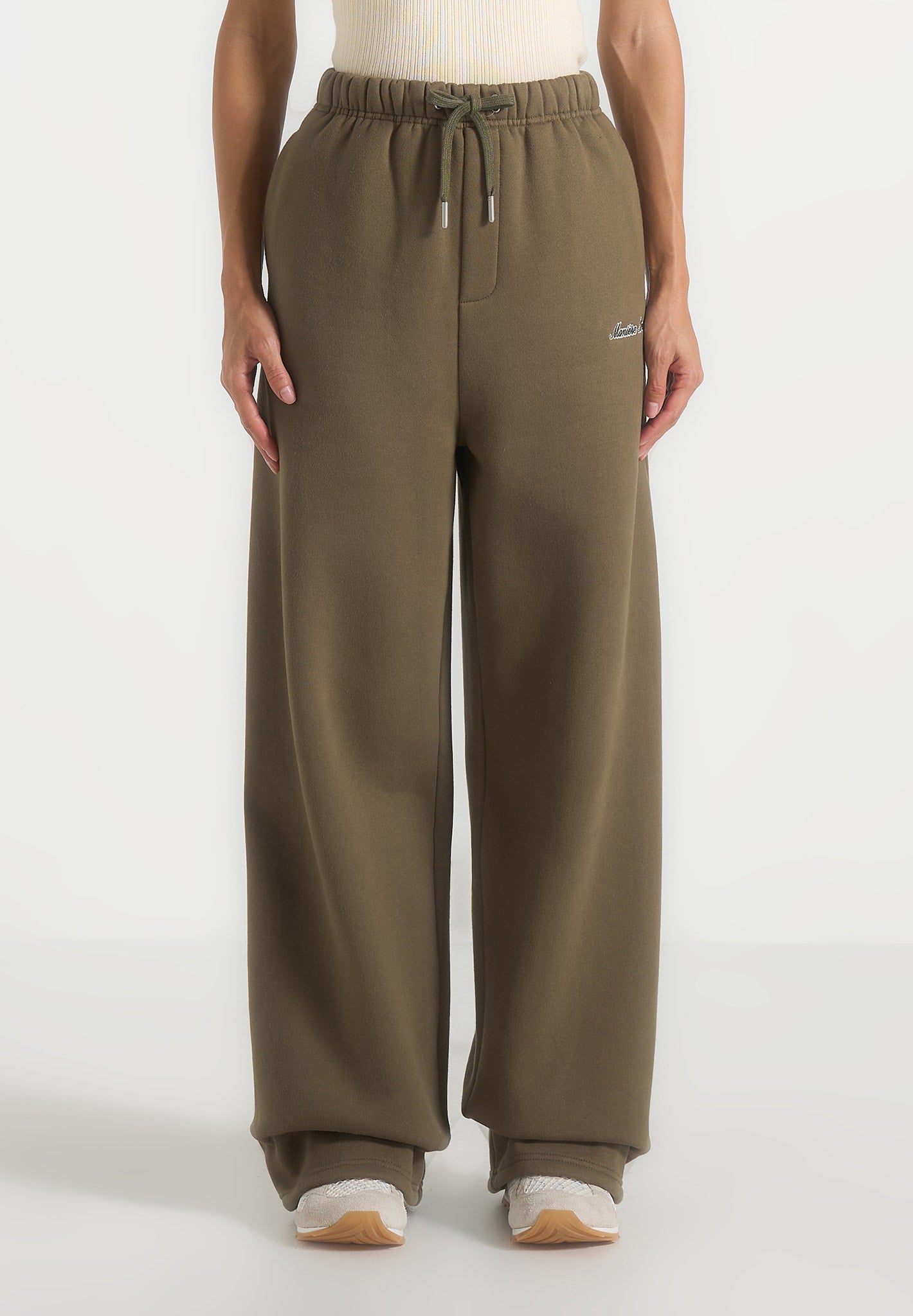 Taylor - Unisex Signature Wide Leg Joggers - Olive