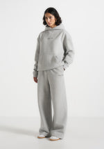 Taylor - Unisex Signature Wide Leg Joggers - Marl Grey