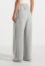 Taylor - Unisex Signature Wide Leg Joggers - Marl Grey
