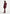 Assia - Long Sleeve Knitted Midaxi Dress With Belt - Wine Red