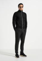 Rami - Suede & Knit Jacket - Black