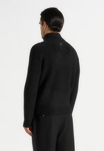 Rami - Suede & Knit Jacket - Black
