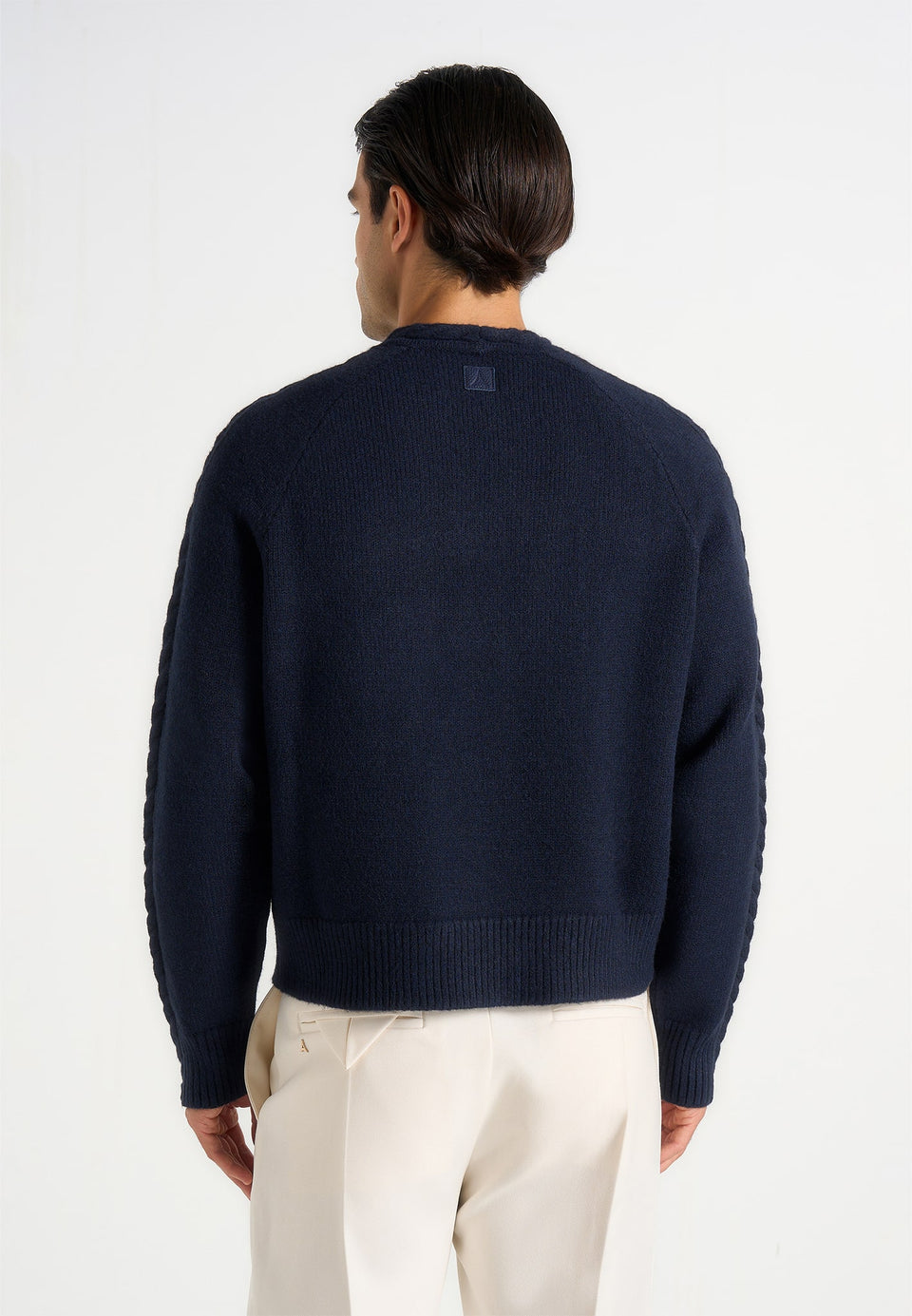 raymond-plait-detail-raglan-knit-jumper-navy