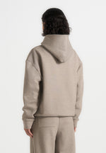 JS001 - Unisex Signature Relaxed Fit Hoodie - Taupe