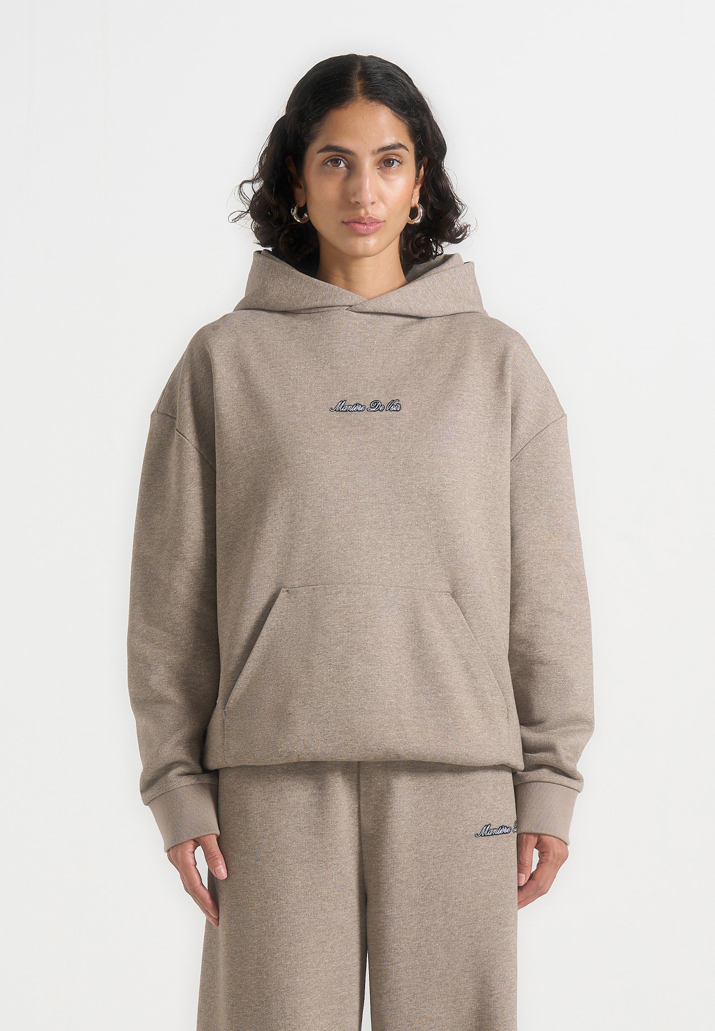 JS001 - Unisex Signature Relaxed Fit Hoodie - Taupe