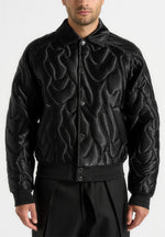 Ugo - Satin Embroidered Jacket - Black