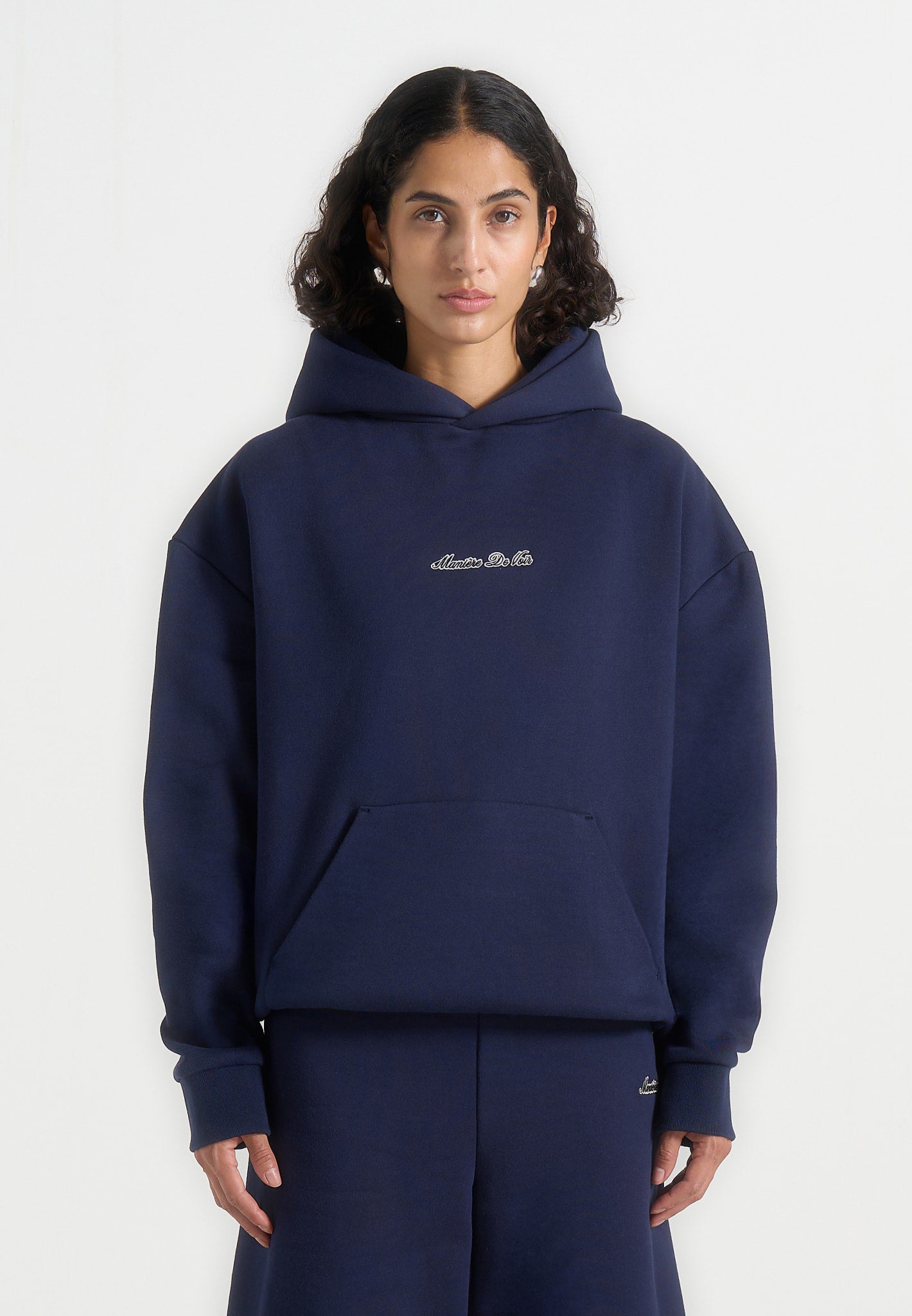 JS001 - Unisex Signature Relaxed Fit Hoodie - Navy