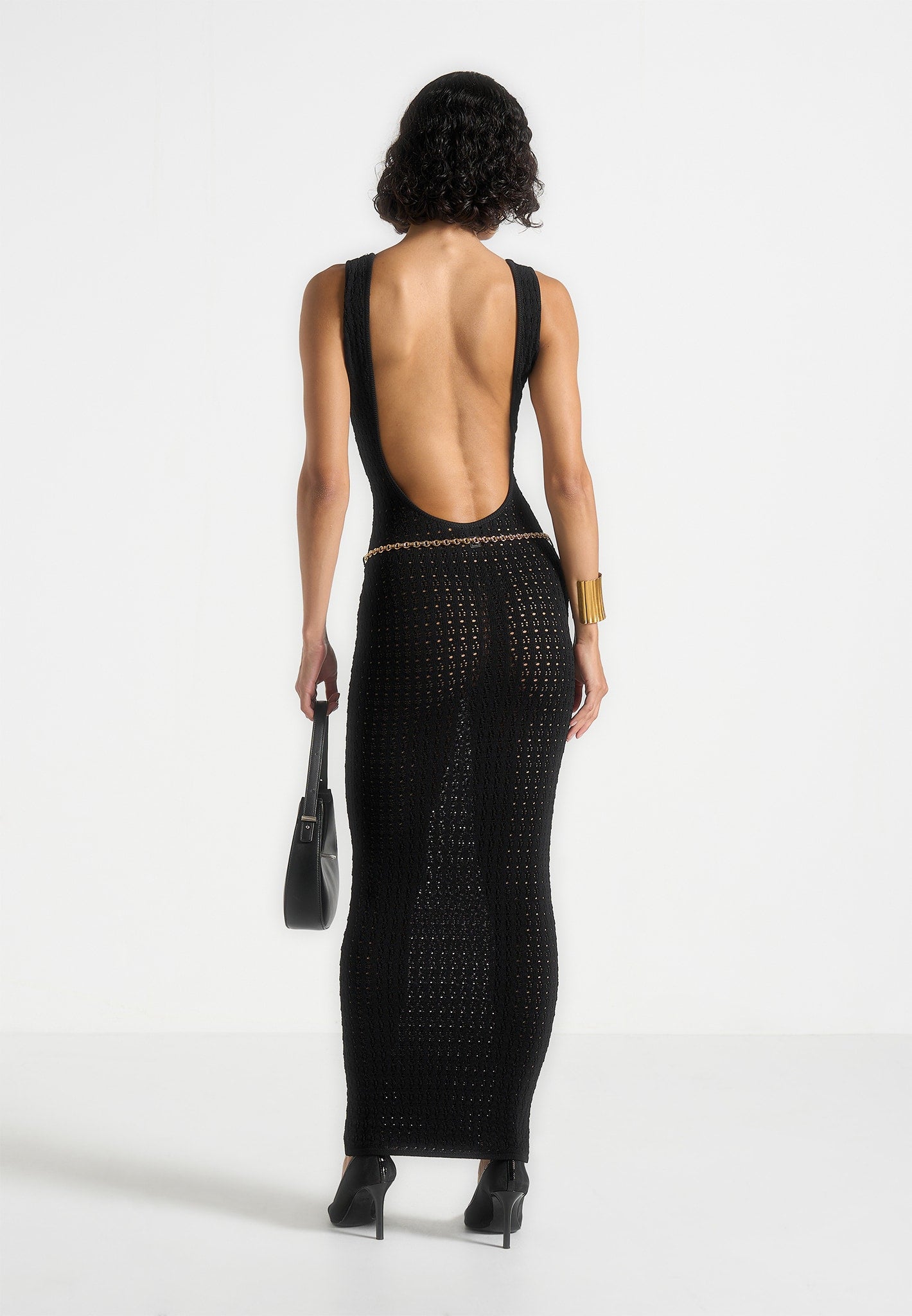 myriam-pointelle-plunge-maxi-dress-with-chain-black