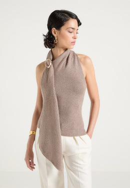 elodie-knitted-draped-halterneck-top-taupe