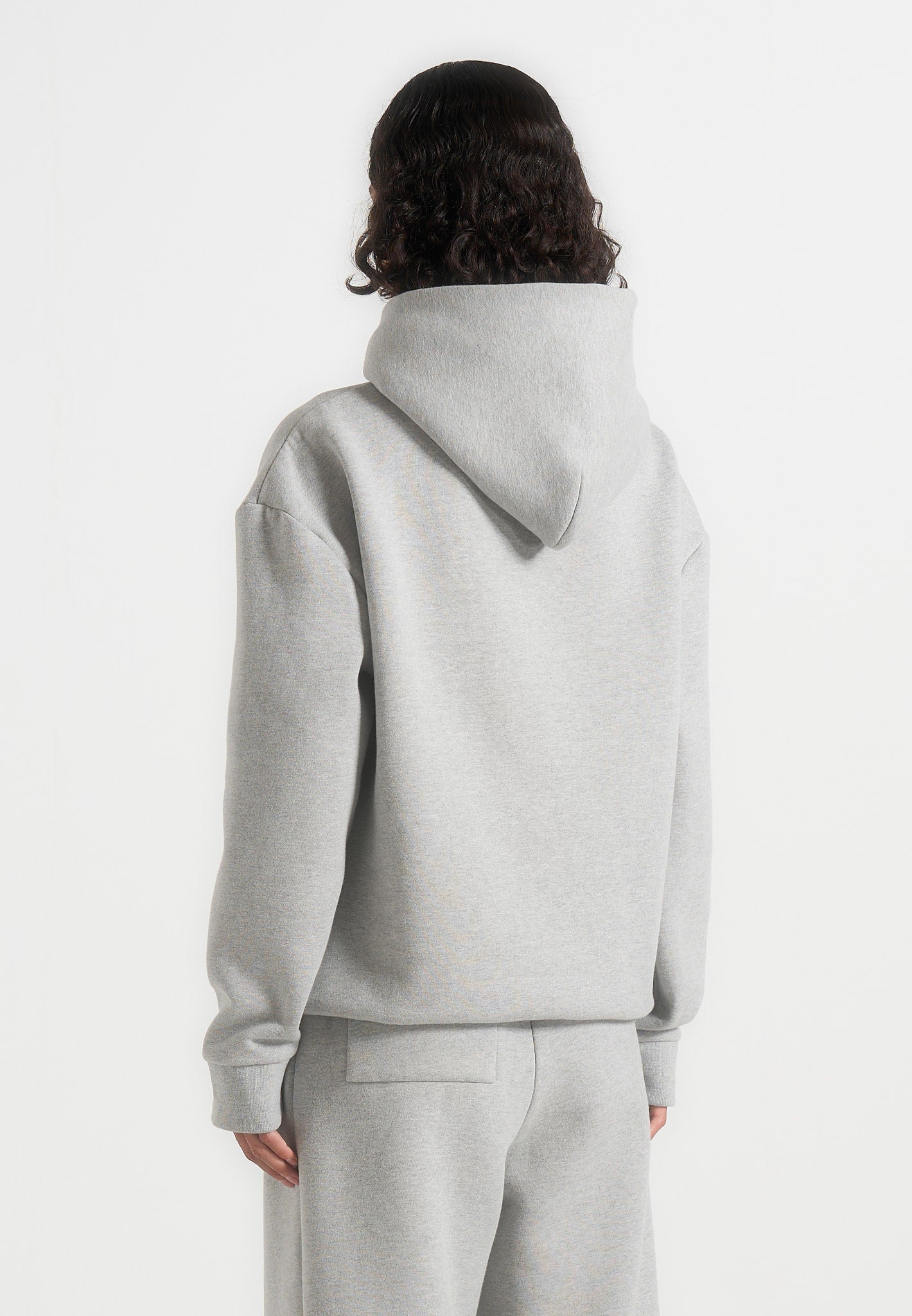JS001 - Unisex Signature Relaxed Fit Hoodie - Grey Marl