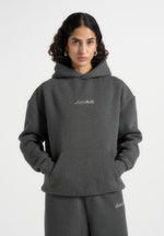 Ollie - Unisex Signature Relaxed Fit Hoodie - Charcoal Grey