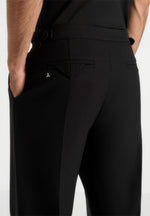 Pierre - Relaxed Fit Pleated Tailored Trousers - Black
