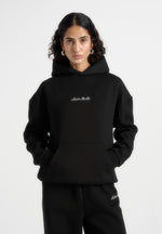 Ollie - Unisex Signature Relaxed Fit Hoodie - Black