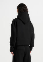 JS001 - Unisex Signature Relaxed Fit Hoodie - Black