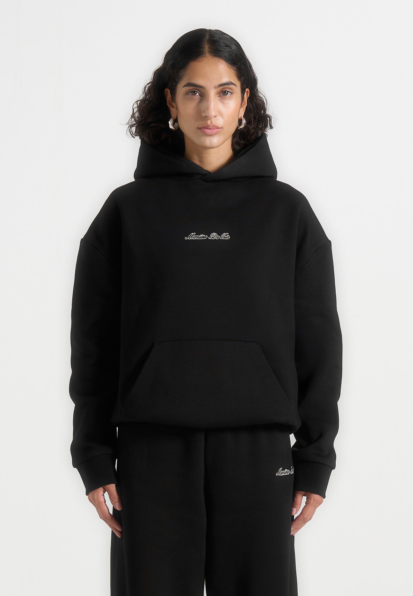 JS001 - Unisex Signature Relaxed Fit Hoodie - Black