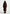 Bria - Oversized Fur Coat With Leather Belt - Brown