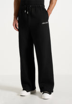 Taylor - Unisex Signature Wide Leg Joggers - Black