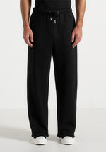 Taylor - Unisex Signature Wide Leg Joggers - Black